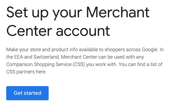 D38 | Google Merchant+Center+Setup+Page