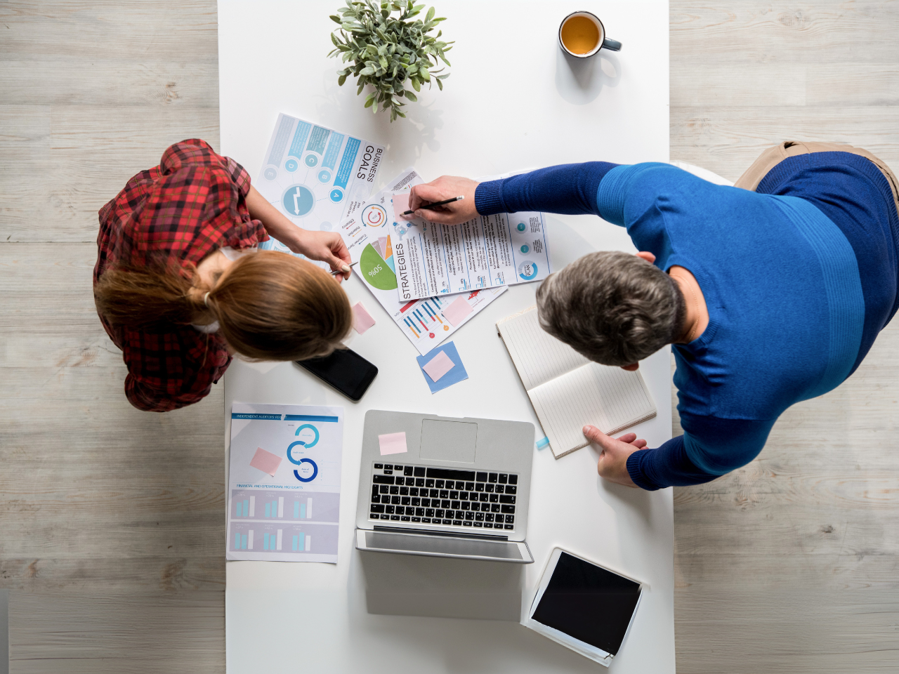 Choosing marketing strategies at meeting