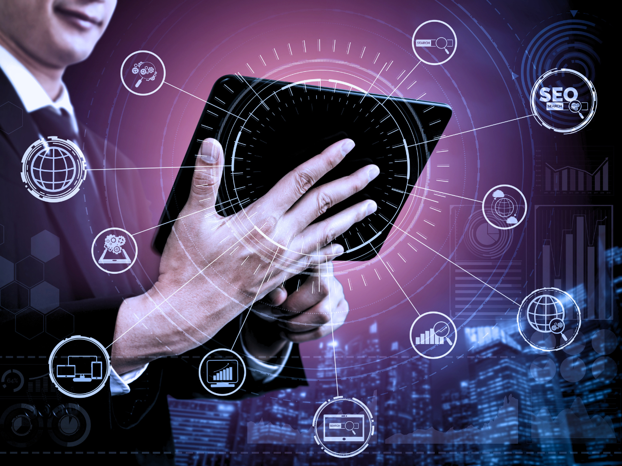 SEO Search Engine Optimisation business concept