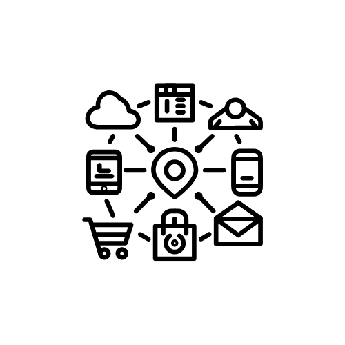 Cross Channel Marketing Vector Icon