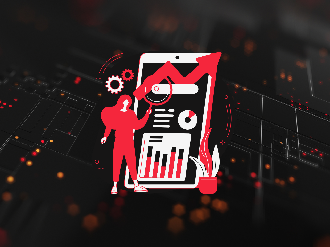 Mobile SEO Abstract Concept