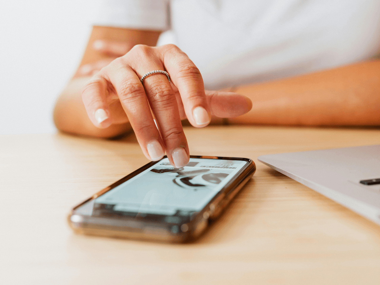 Woman Using Mobile Phone