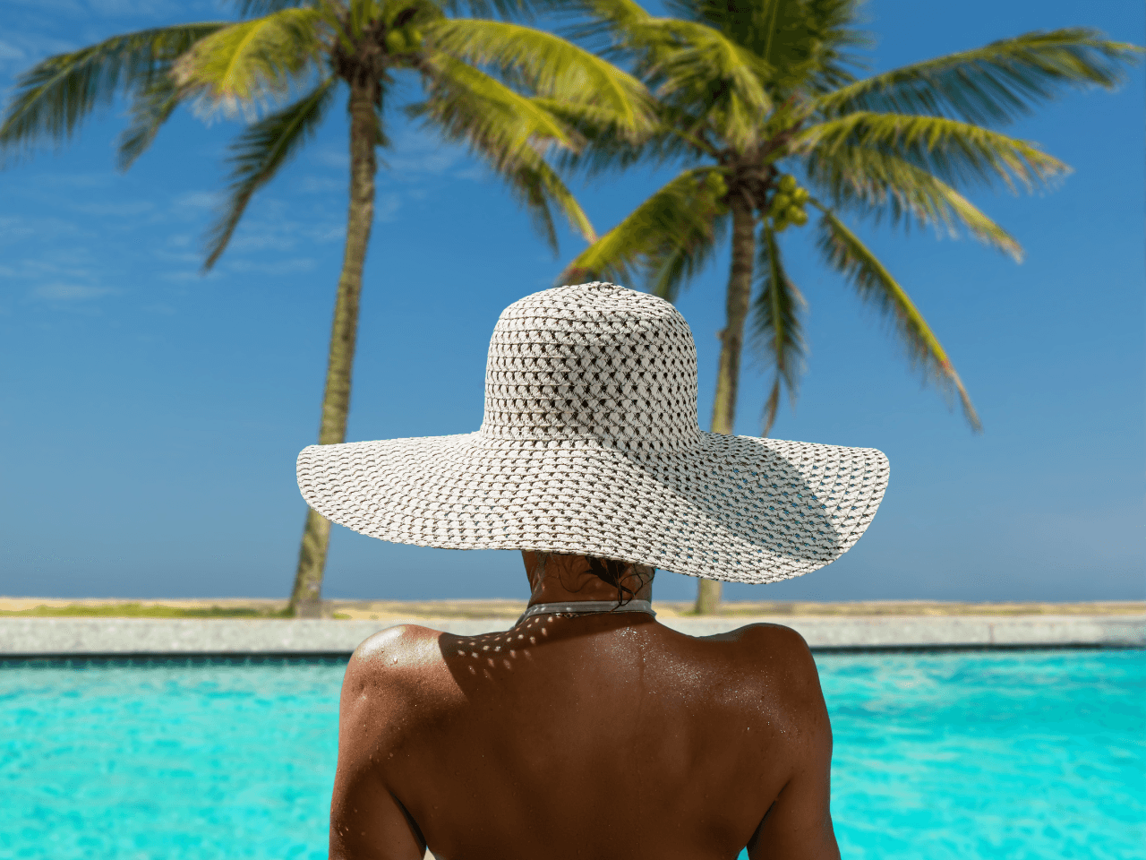 Woman in Luxurious Spa Resort